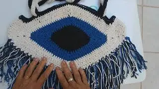 🧿 Bolsa de Crochê OLHO GREGO Passo a passo (aula 1) @PuroCrochet#viralizar