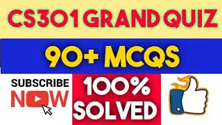 CS301 Grand MCQs 2020 || 90+ MCQs || Cs301 solved mcqs