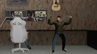 Денис после пива быканул на деда (3D Анимация Глад Валакас)
