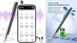 Portable Smart Digital Voice Recorder with Noise Cancelling for Lectures, Meetings and Interview