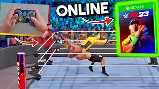 Jogando WWE 2K23 ONLINE no XBOX ONE S! (GamePlay Multiplayer Teste)