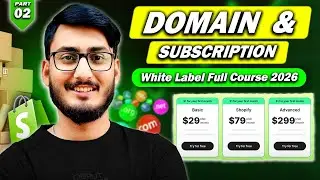 Domain Setup & Shopify Plan Explained | FREE Shopify White Label Full Course 2026 (Part 2)🔥