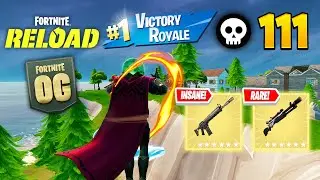 111 Elimination Solo Vs Squads Reload "Zero Build" Gameplay Wins🏆(NEW GAMEMOD!! Fortnite Reload)