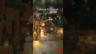 Minecraft | Mining Entrance Tutorial ⛏️🌿 | Mining Outpost