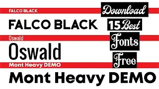 Download 15 Best Fonts For Editing - Fonts For Corel Draw, Photoshop & Graphic Design