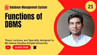 21 Functions of DBMS
