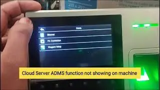 How to Activate Cloud Server ADMS function on uFace800 ZKTeco Biomatric Attendance Machine