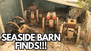 MORE LOST ENGINES DISCOVERED - Barn Find Stationary Engines By The Sea