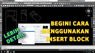 Cara memasukkan gambar di Autocad | insert Autocad