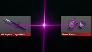 M9 Bayonet “Digital Burst” and Gloves “Raider”.
