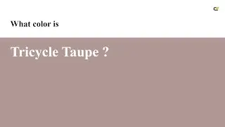 Tricycle Taupe color 