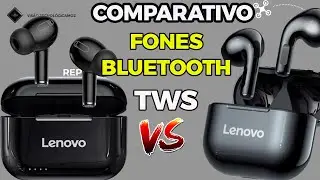 Comparativo fones bluetooth lenovo LP1s vs LP40 || Auricular Livepods qual melhor custo-benefício?