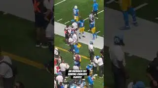 Jim Harbaugh fist bumping Chargers players! #chargers #nfl #afc #jimharbaugh #losangeles #boltup