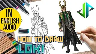 [DRAWPEDIA] HOW TO DRAW *NEW* LOKI from MARVEL & FORTNITE SKIN - STEP SKIN BY STEP DRAWING TUTORIAL