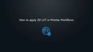 How to apply 3D LUT in Mistika Workflows