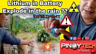Extracting Lithium in a Battery and throw it in the Rain ,and BOOM ??????