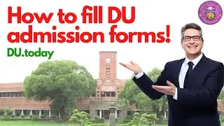 How to Fill Delhi university UG ADMISSION FORMS 2021-22 by DU.today 🔥🔔(Hindi) 