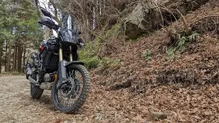 【4K】My first offroad riding with tenere700 ~ tenere700と行く はじめての林道 ~ 【作業用】
