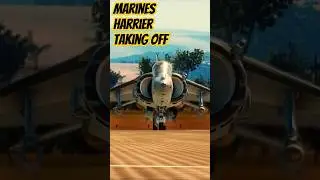 USMC Harrier jump jet in middle East #marines #usmc