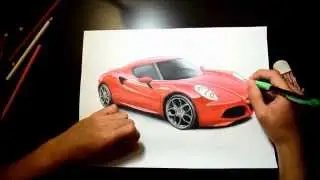 Alfa Romeo 4C Drawing