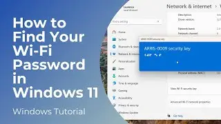 How to Find Your Wi-Fi Password in Windows 11 | Free and Easy (Tutorial)