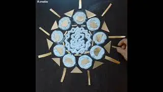 Simple Design Rangoli |ಸರಳವಾದ ರಂಗೋಲಿ 😍👌