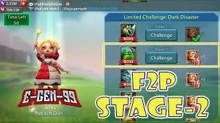 lords mobile limited challenge Witch doll  stage 2 Dark disaster stage 2