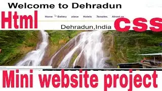 How to create Mini project in html or css || Knowledge Web