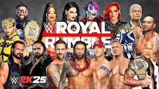 WWE 2K25: 30-Man Royal Rumble With ONLY 90 Overall Superstars! ft. Roman Reigns, John Cena & More