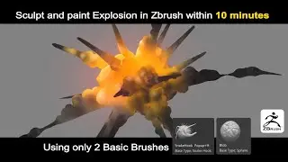 Tip&Trick#06 - Modeling Explosion with Smoke in Zbrush real easy real fast