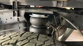Air lift suspension install f250 7.3 powerstroke (truck camper)