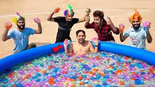 Biggest Water Balloon Fight With Team - Who Will Win ?