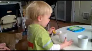 Joey van Dam en tante Cindy 2 mei 2010