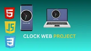 Responsive Digital Clock using HTML, CSS & JavaScript | Clock App Project