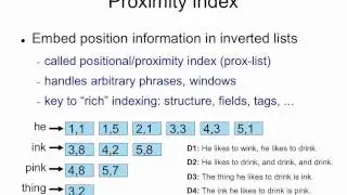 Indexing 4: phrases and proximity