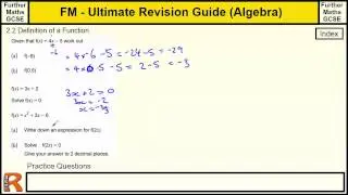 Using Functions - Ultimate revision guide for Further maths GCSE