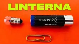 🔦Cómo hacer una Linterna 💡Lampara casera-3 materiales 