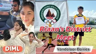 RIAAN'S DISTRICT MEET | VANDALOOR DAIRIES| DAY IN MY LIFE| #sareelove #sports #athlete #champion