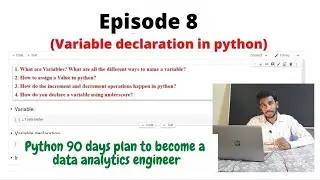 Variables declaration in python | Different ways to name a variable | python variable declaration