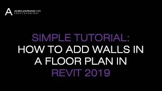 REVIT ARCHITECTURE LESSON 5_ADD WALLS IN A FLOOR PLAN VIEW