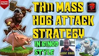 NEW TH11 Mass Hog Attack Strategy | In BINOD Style | Using Battle Blimp (BB) | Clash of Clans - coc