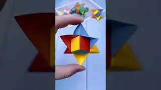How To Make a magic orbiting cube / origami tutorial / оригами куб для детей