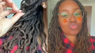 loc texture & frizz // lazy sunday 🥱