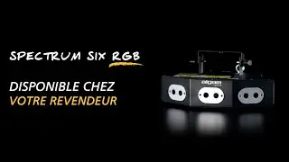ALGAM LIGHTING - SPECTRUM SIX RGB - Laser d'animation à 6 faisceaux (Algam Webstore)