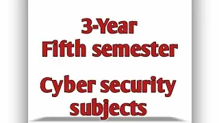 Third year -Fifth semester Cyber security subjects with code||Anna University regulation-2021.#cse