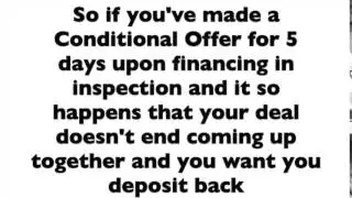 Conditional Offers Part 2