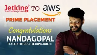 Presenting Nandagopal- Jetking Kochi's #champion #placement. Placed with AWS with a CTC of 10 Lakhs