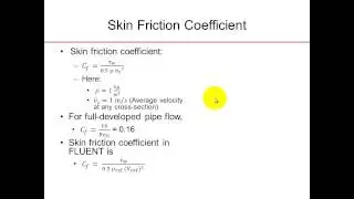 SimCafe: Laminar Pipe Flow in ANSYS FLUENT, Cf