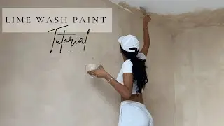 DIY LIME WASH CEILING