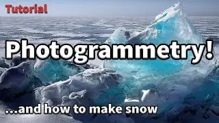 Creating CG Snow clumps with flour and photogrammetry